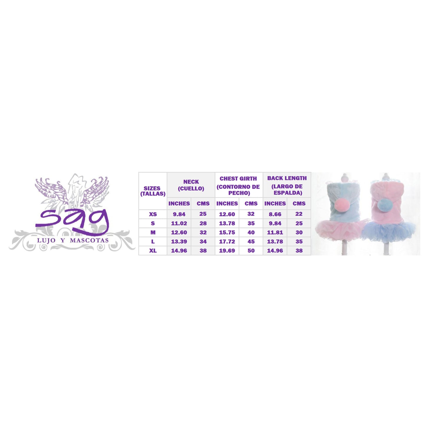 PINK TUTU PET COAT PET DOGS CATS || ABRIGO PARA MASCOTA ROSADO TUTU CELESTE MASCOTAS PERROS GATOS