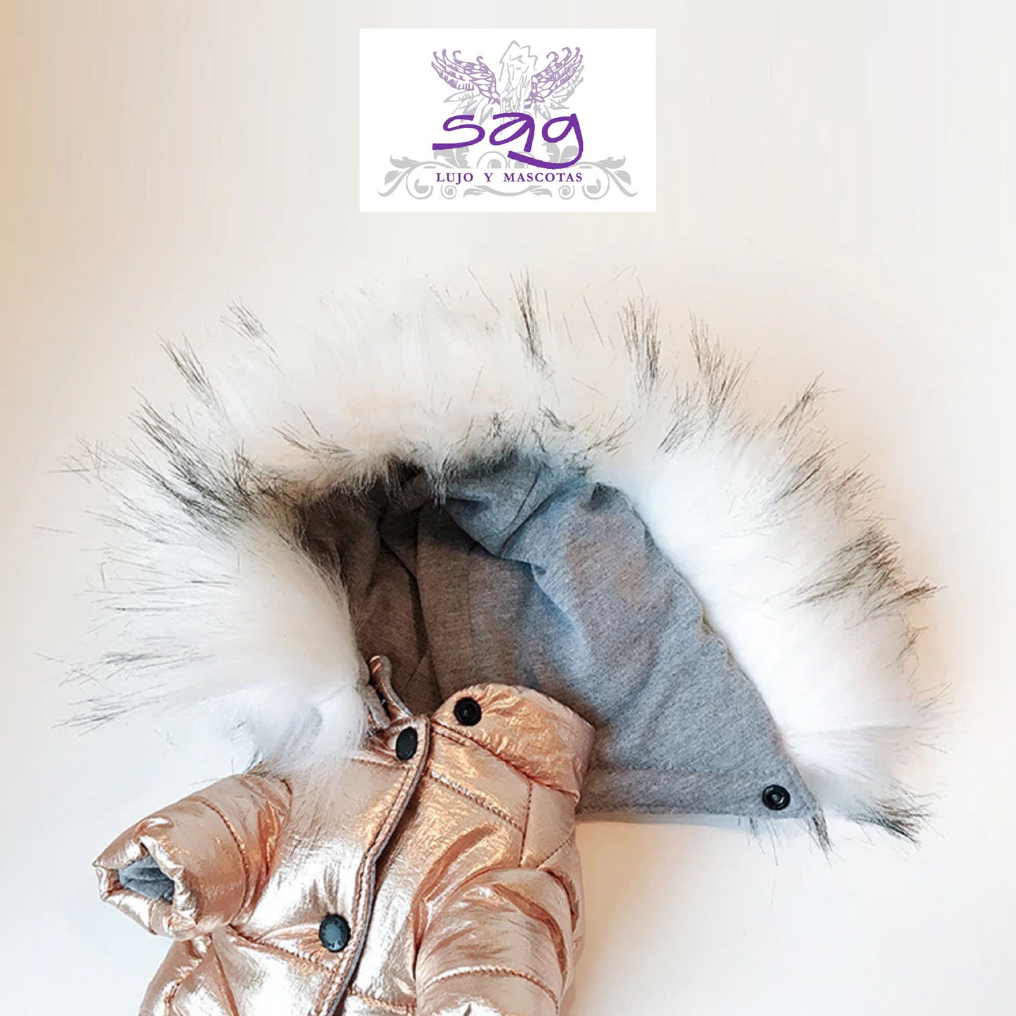 GOLDEN PADDED THERMAL JACKET FOR PETS DOGS CATS || CASACA TÉRMICA ACOLCHADA DORADA PARA MASCOTAS PERROS GATOS
