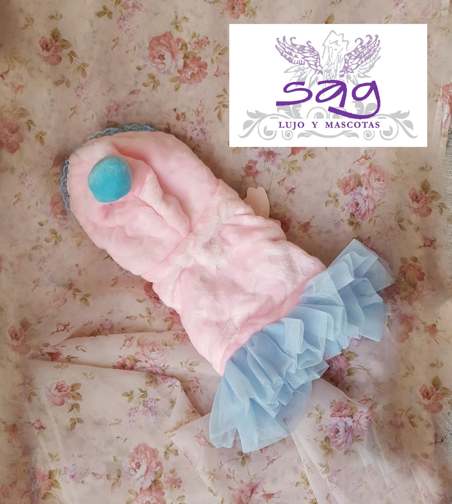PINK TUTU PET COAT PET DOGS CATS || ABRIGO PARA MASCOTA ROSADO TUTU CELESTE MASCOTAS PERROS GATOS