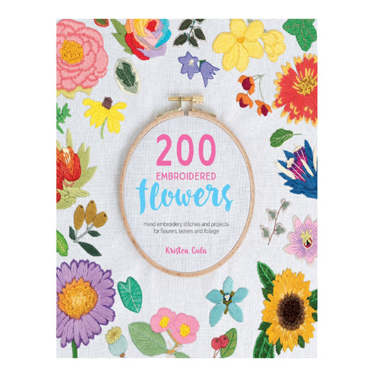 200 Embroidered Flowers Hand Embroidery Stitches and Projects || E-Book Instant Download PDF files
