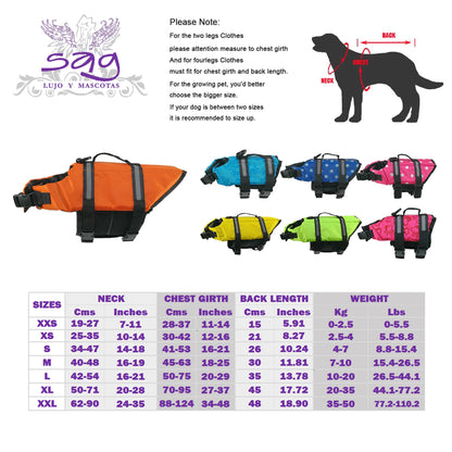 Summer-Ready Pet Life Jacket - Reflective & Adjustable