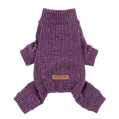 ENTERIZO PERRO MORADO ROPA ABRIGADORA MASCOTA PERRO GATO – TALLA L