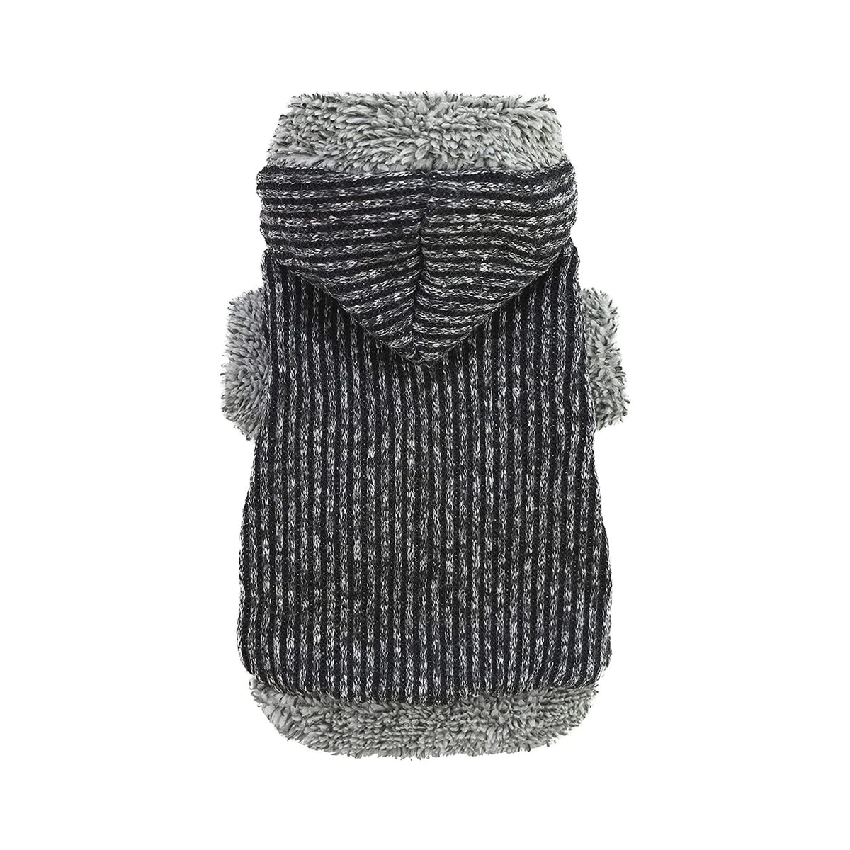HOODIE POLERA CON CAPUCHA ABRIGADORA GRIS PARA MASCOTAS PERRO GATO – TALLA XXL