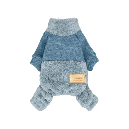 ENTERIZO CELESTE ROPA PARA PERRO GATO MASCOTA – TALLA XXL