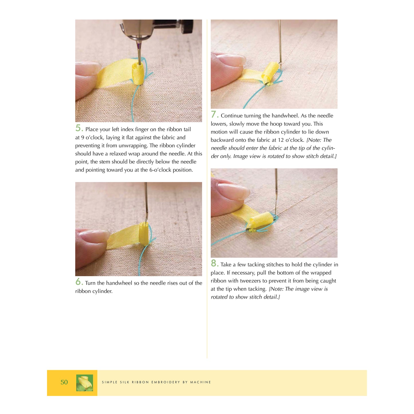 Silk Ribbon Embroidery by Machine Techniques for Beautiful Embellishments || E-Book Instant Download PDF files || SILRIBEMBBYMAC44
