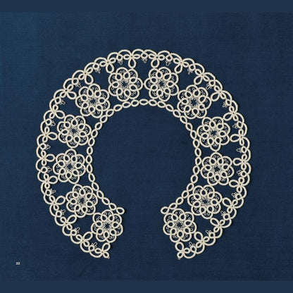 Best Needle Tatting Lace Flower Knitting Book || Creative Learning Decorative Collar, Bracelet Pattern Weaving Technique Tutorial Book || NEETATLACBOOKEB