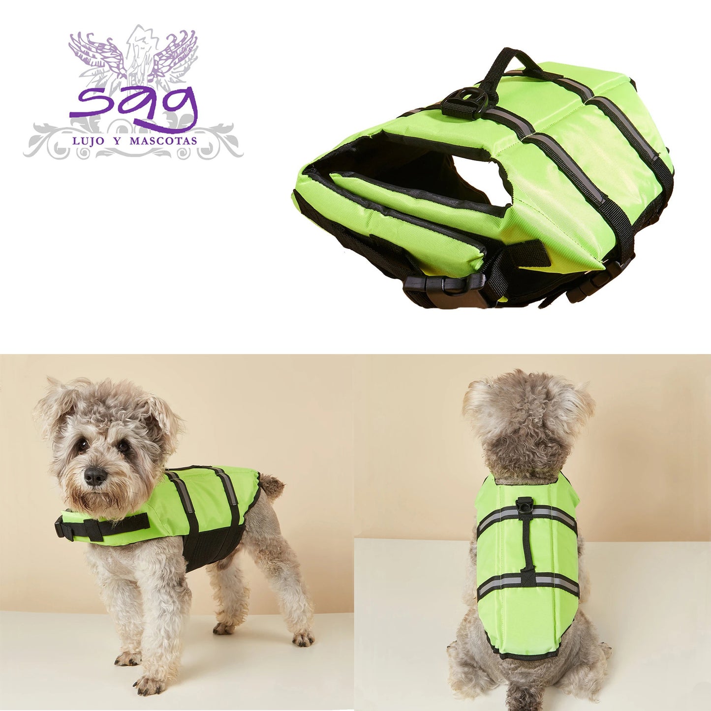 Summer-Ready Pet Life Jacket - Reflective & Adjustable