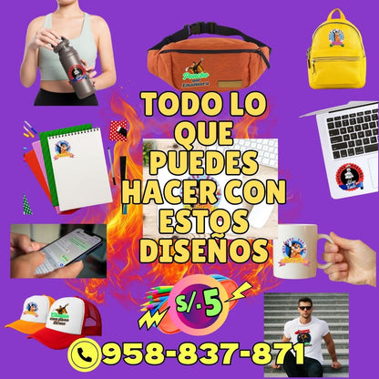 92 ARCHIVOS DIGITALES - 20 HERMOSOS DISEÑOS DE MARINERA NORTEÑA