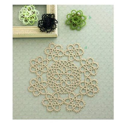 Tatting lace 180 beautiful works with braided sign illustration and detailed step diagram || E-Book Instant Download PDF files