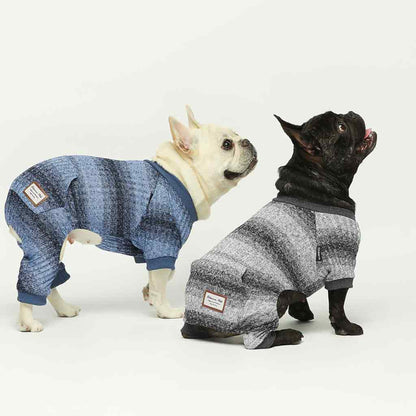 ROPA PARA PERRO ENTERIZO NARANJA TEJIDO SUAVE Y ABRIGADOR – TALLA XXL