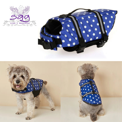 Summer-Ready Pet Life Jacket - Reflective & Adjustable
