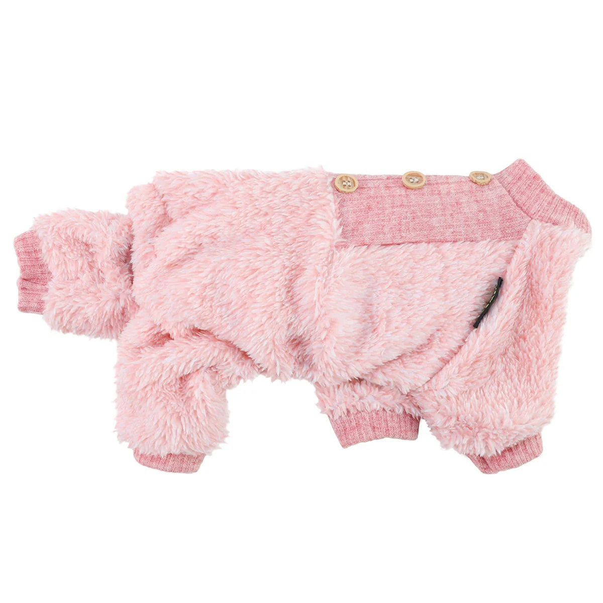 ENTERIZO ROSDO PARA PERRO GATO POLAR PELO LARGO ROPA ABRIGADORA MASCOTA – TALLA XXL