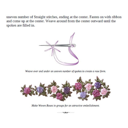 A Beginner's Guide of Silk Ribbon Embroidery || E-Book Instant Download PDF files || ABEGGUISILRIBEMB36