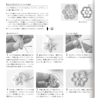 Tatting Lace Accessory Patterns || E-Book Instant Download PDF files || TATLACACCREC40