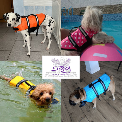 Summer-Ready Pet Life Jacket - Reflective & Adjustable