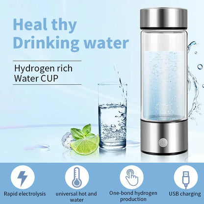 USB-Powered Hydrogen Water Cup – Titanium Filter for Ultimate Health