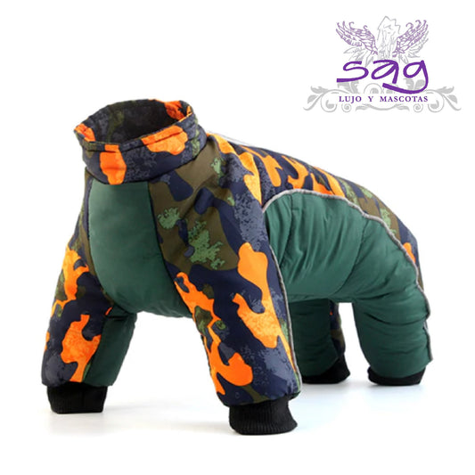 WATERPROOF THERMAL JUMPSUIT WITH FAKE SHEEP LINING FOR PETS || ENTERIZO TÉRMICO IMPERMEABLE CON FORRO CARNERO POLAR MASCOTA PERRO